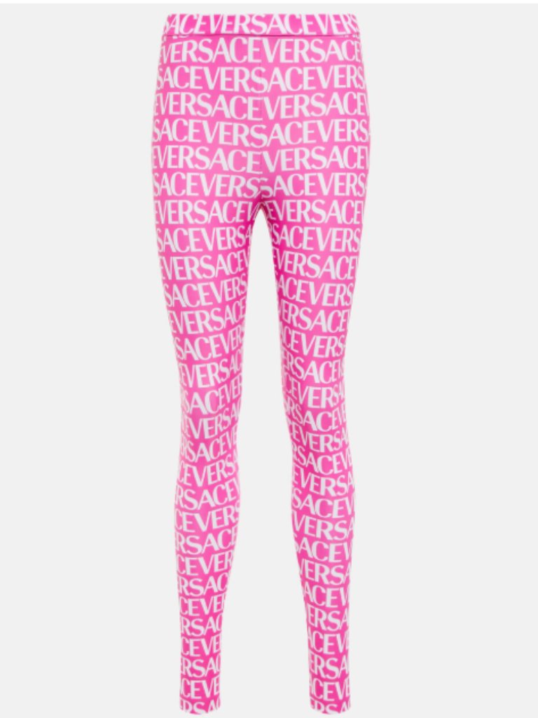 Versace Logo Skinny Leg Leggings